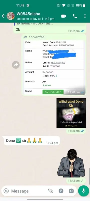 Lotus 365 WhatsApp customer review 2